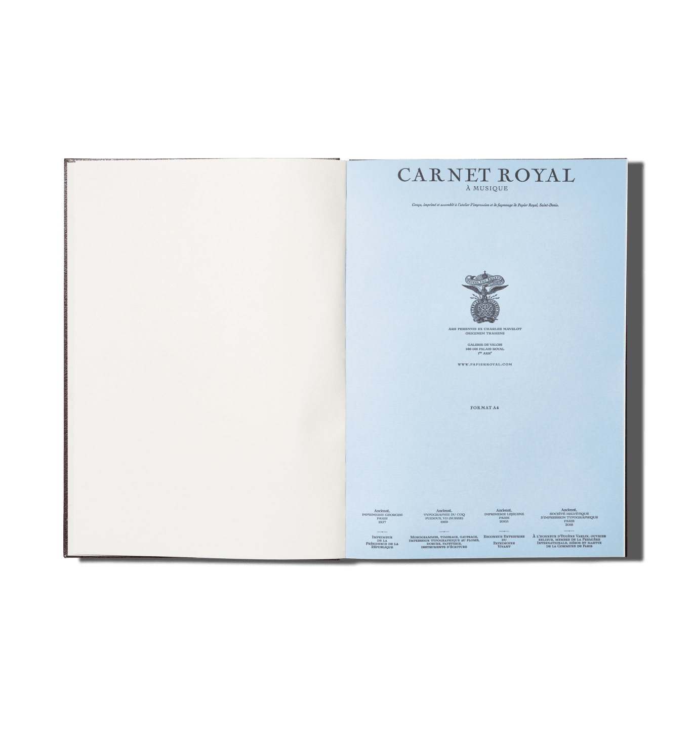Papier Royal - Music Notebook A4 Leather - Papier Royal