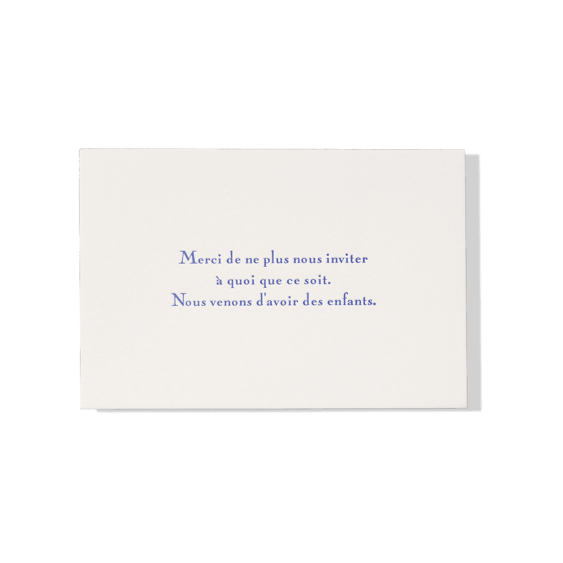 Papier Royal - Non-Invitation Greeting Card - Papier Royal