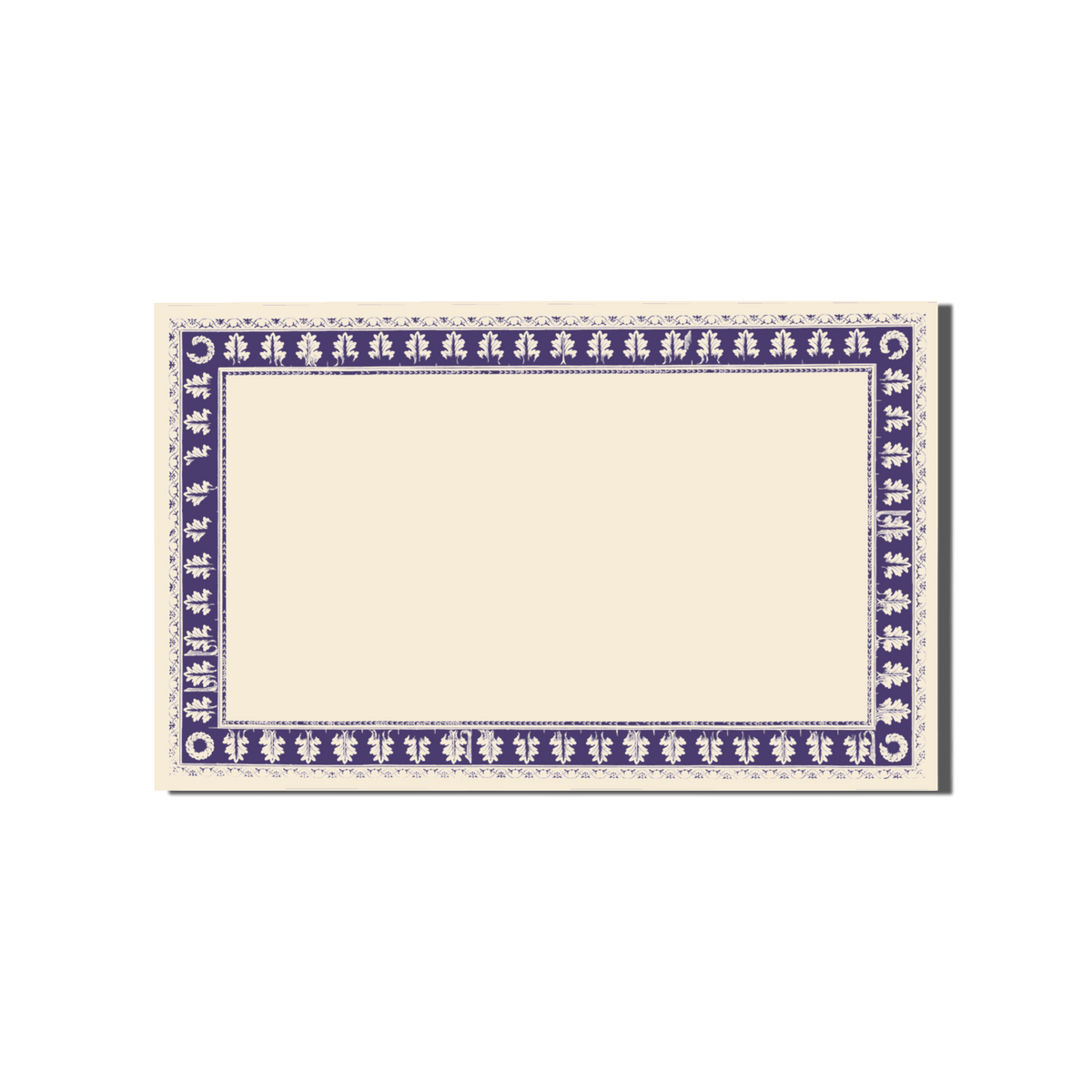Papier Royal - Oak Leaf Frieze (Balzac Sticker Label) - Papier Royal