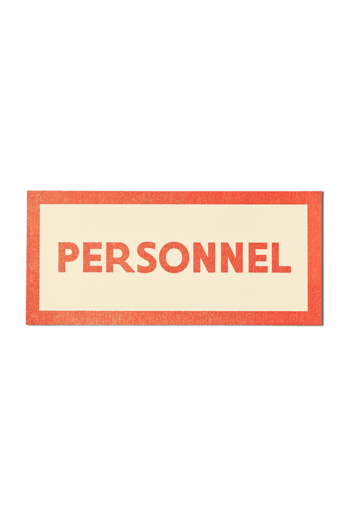 Papier Royal - "Personal" / "Personnel" Sticker Label - Papier Royal
