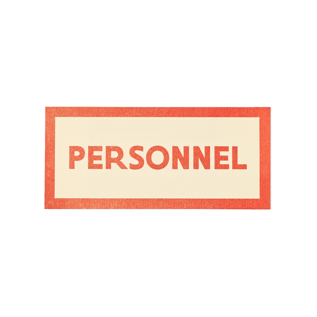 Papier Royal - "Personal" / "Personnel" Sticker Label - Papier Royal