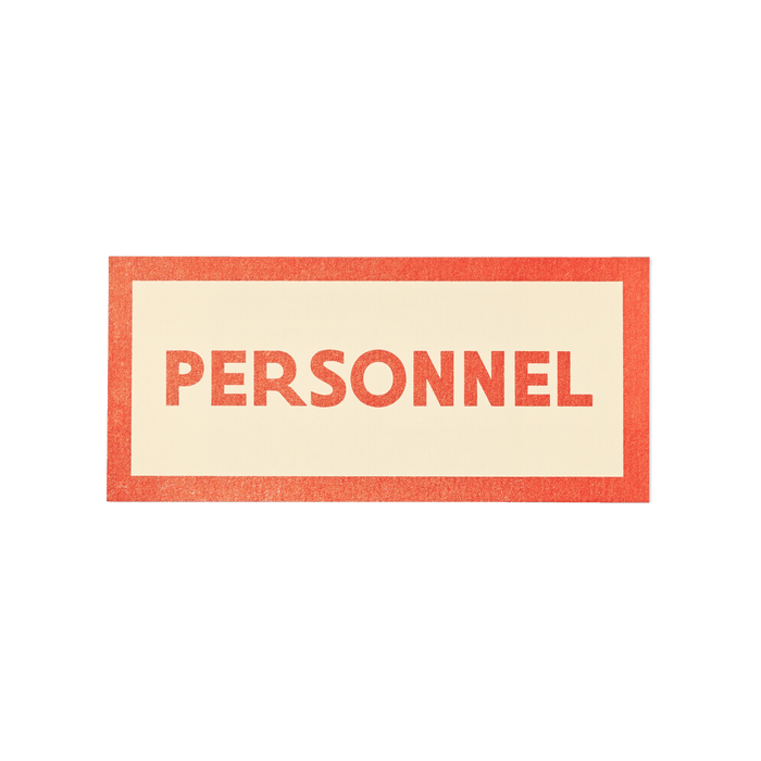Papier Royal - "Personal" / "Personnel" Sticker Label - Papier Royal