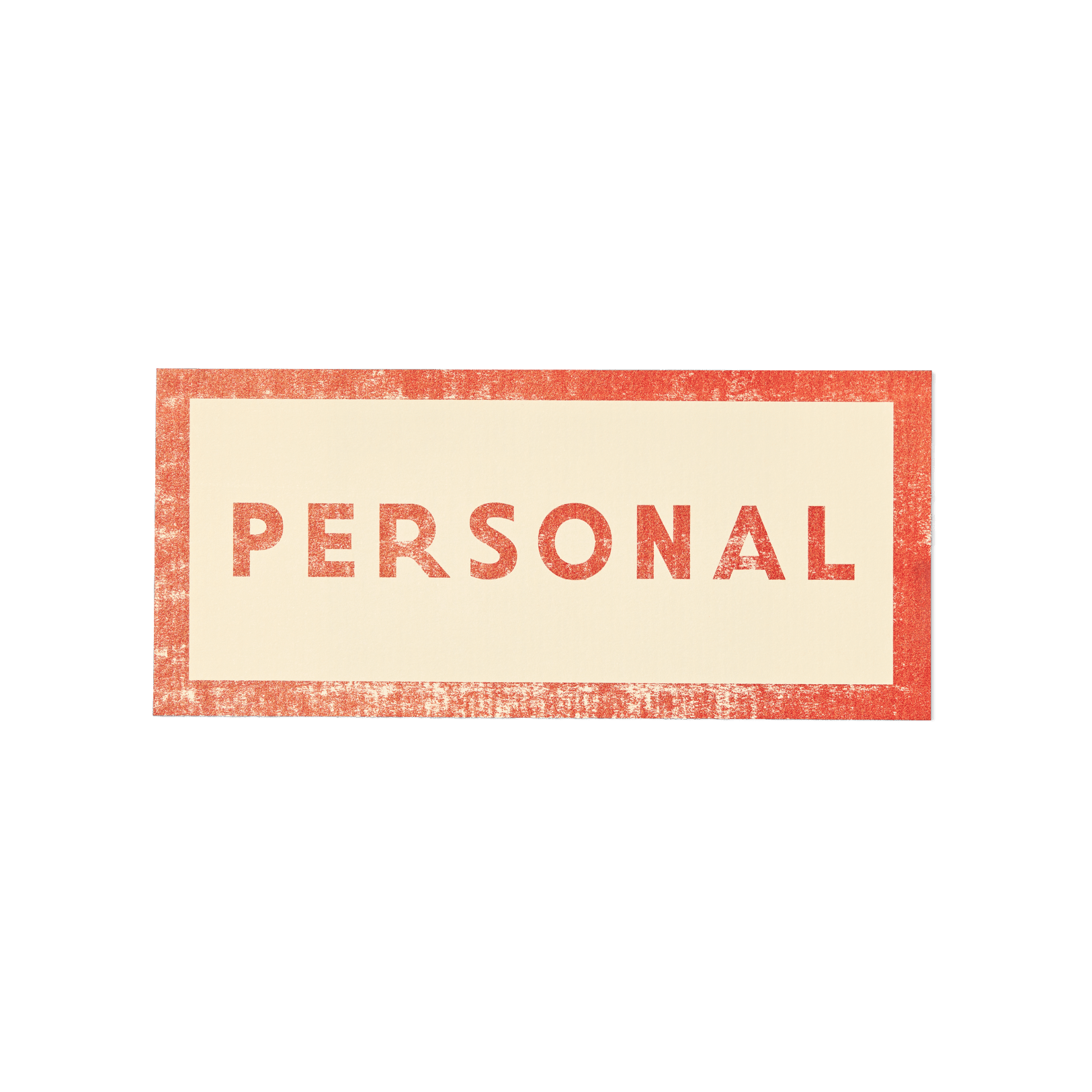 Papier Royal - "Personal" / "Personnel" Sticker Label - Papier Royal