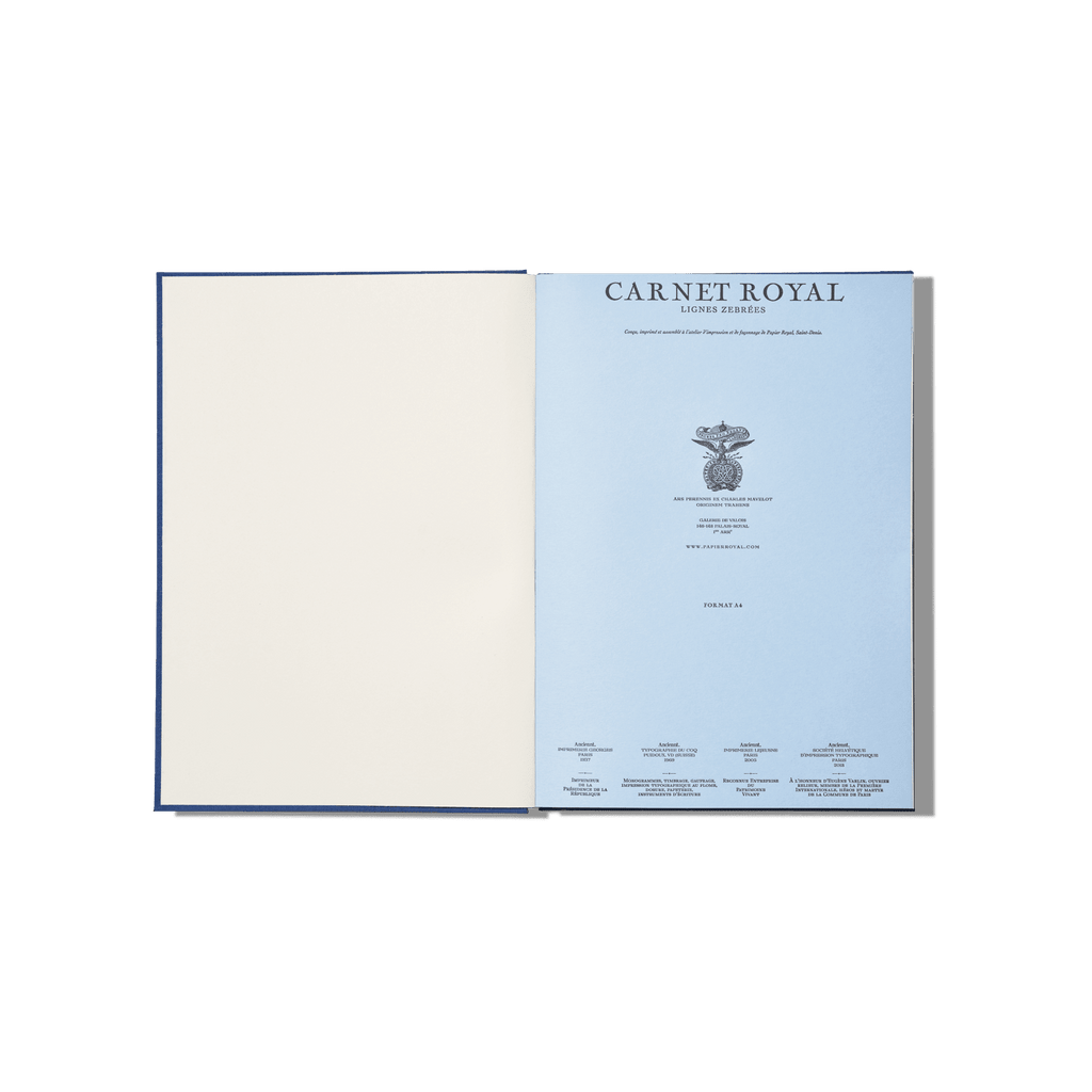 Papier Royal - Royal Notebook A4 Dark Blue Canvas - Papier Royal