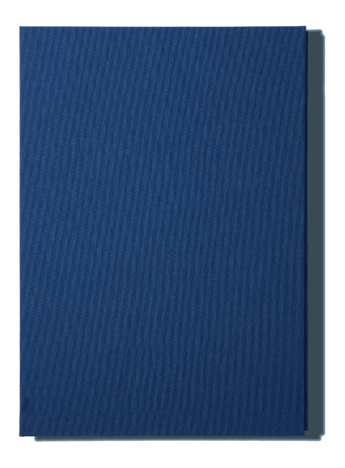 Papier Royal - Royal Notebook A4 Dark Blue Canvas - Papier Royal