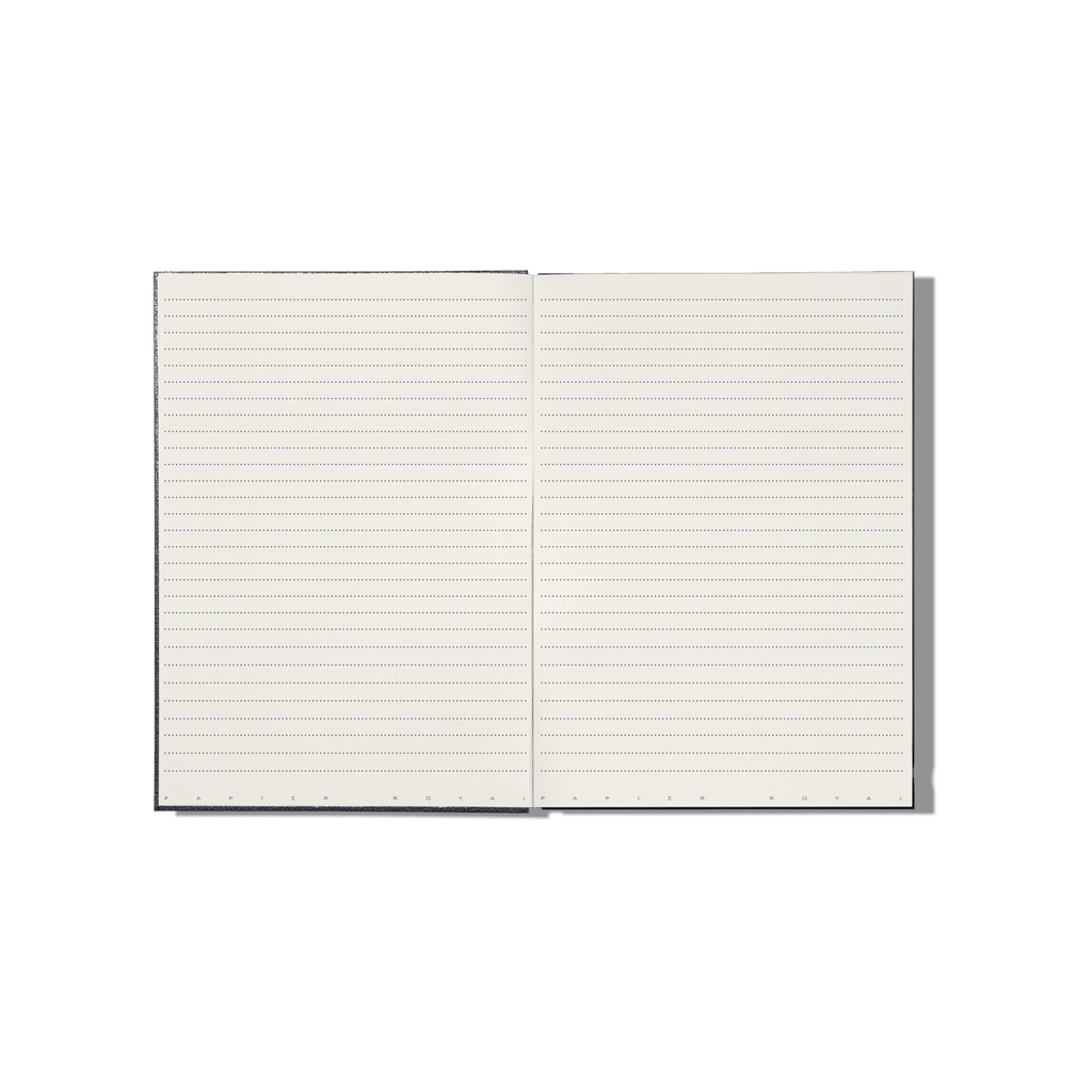 Papier Royal - Royal Notebook A4 Dark Blue Leather - Papier Royal