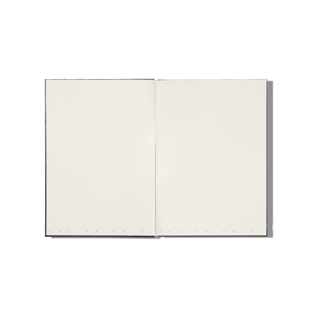 Papier Royal - Royal Notebook A4 Dark Blue Leather - Papier Royal