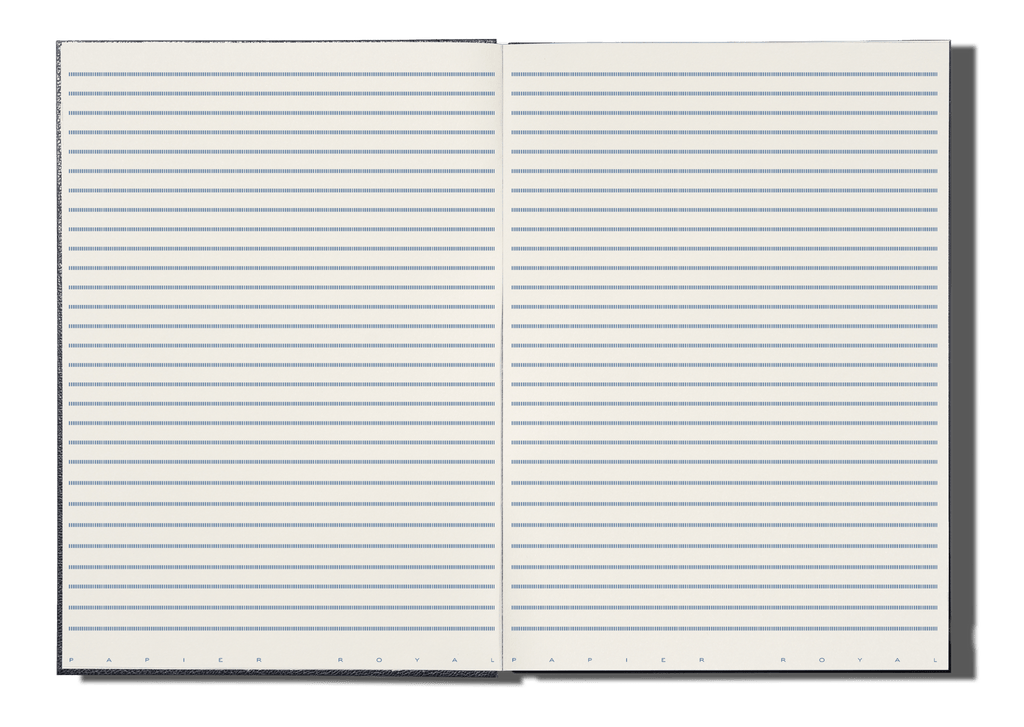 Papier Royal - Royal Notebook A4 Dark Blue Leather - Papier Royal