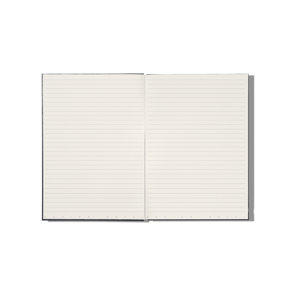 Papier Royal - Royal Notebook A4 Dark Blue Leather - Papier Royal