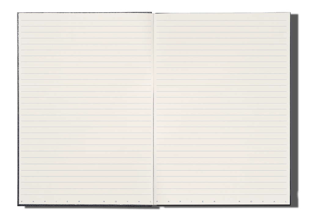 Papier Royal - Royal Notebook A4 Dark Blue Leather - Papier Royal