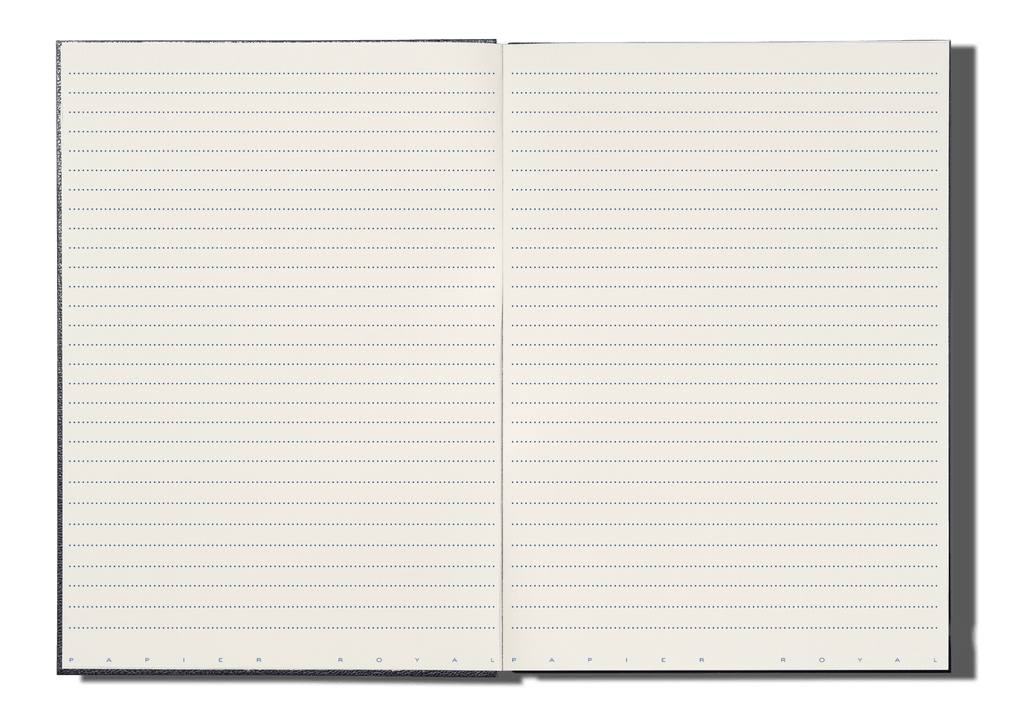 Papier Royal - Royal Notebook A4 Dark Blue Leather - Papier Royal