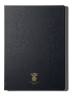 Papier Royal - Royal Notebook A4 Dark Blue Leather - Papier Royal