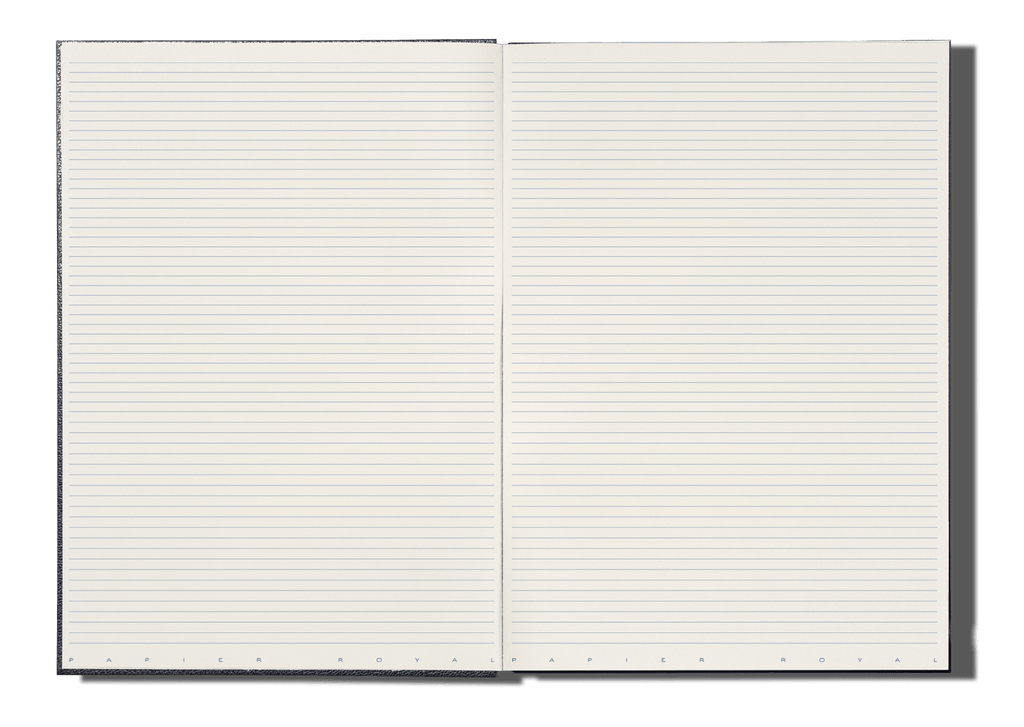 Papier Royal - Royal Notebook A4 Dark Blue Leather - Papier Royal