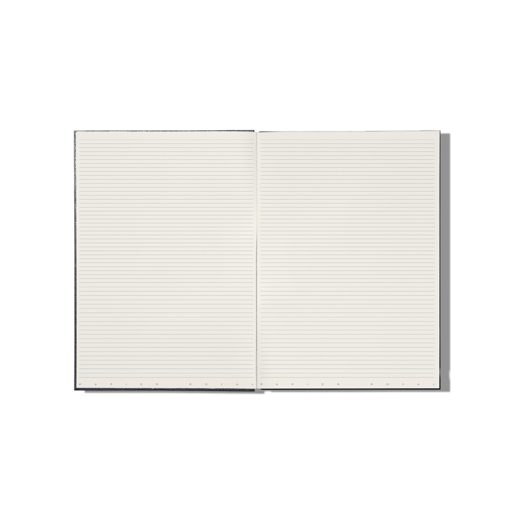 Papier Royal - Royal Notebook A4 Dark Blue Leather - Papier Royal