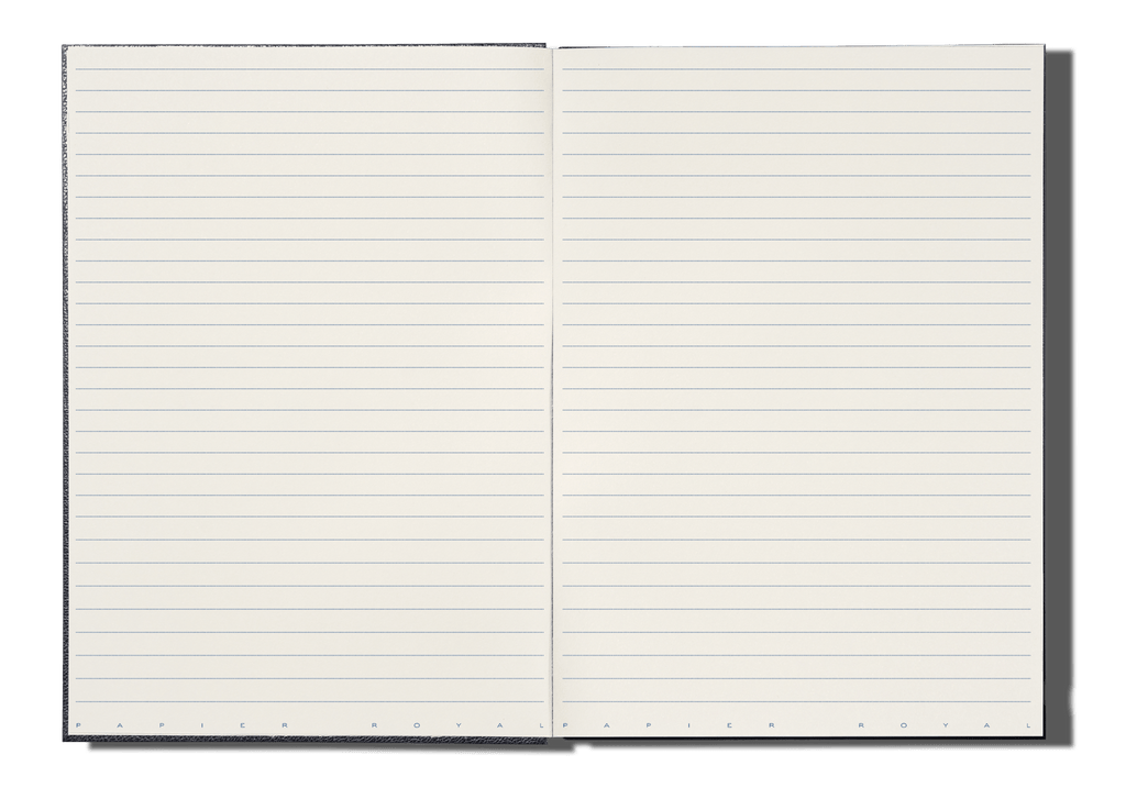 Papier Royal - Royal Notebook A4 Dark Blue Leather - Papier Royal
