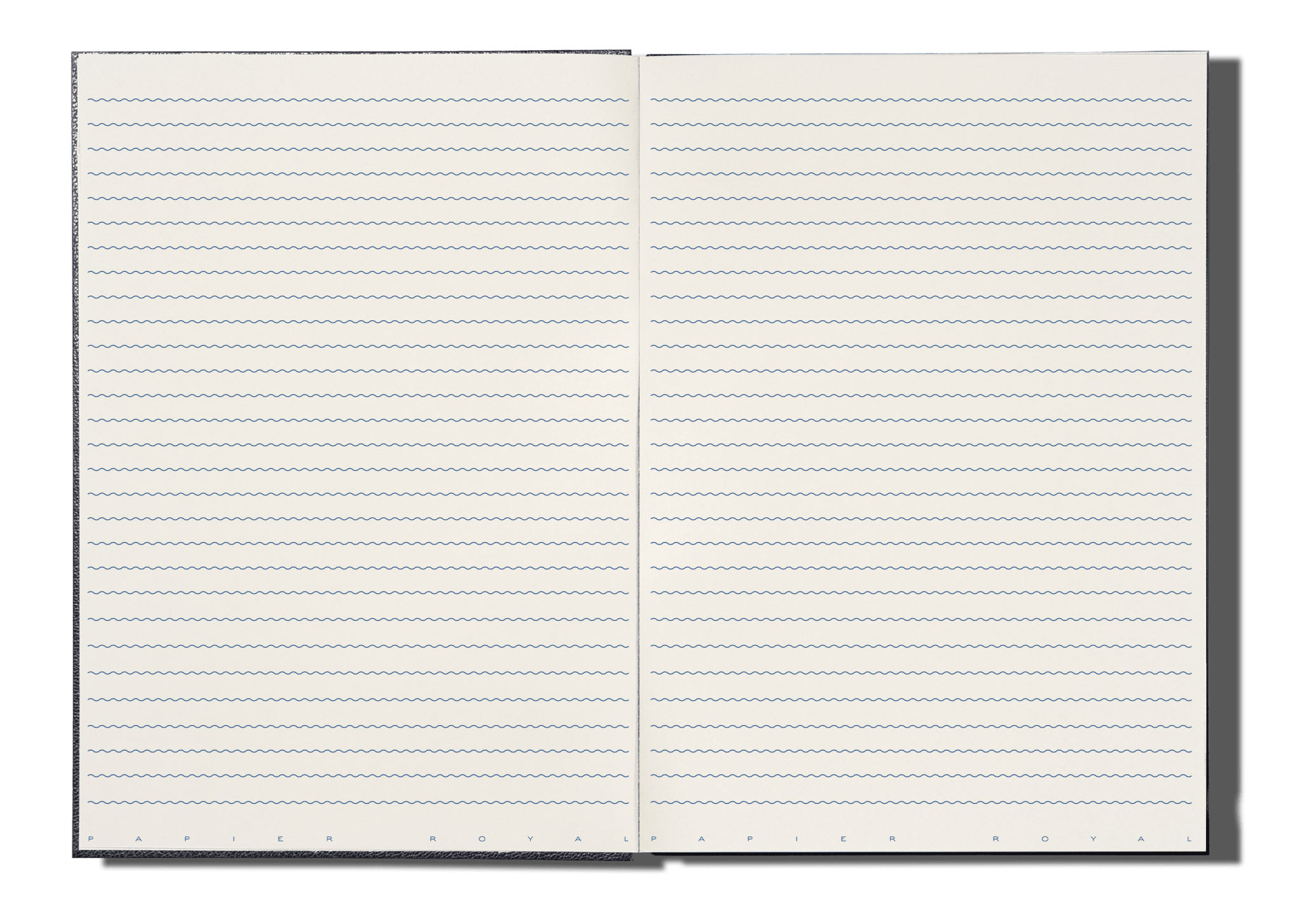 Papier Royal - Royal Notebook A4 Dark Blue Leather - Papier Royal