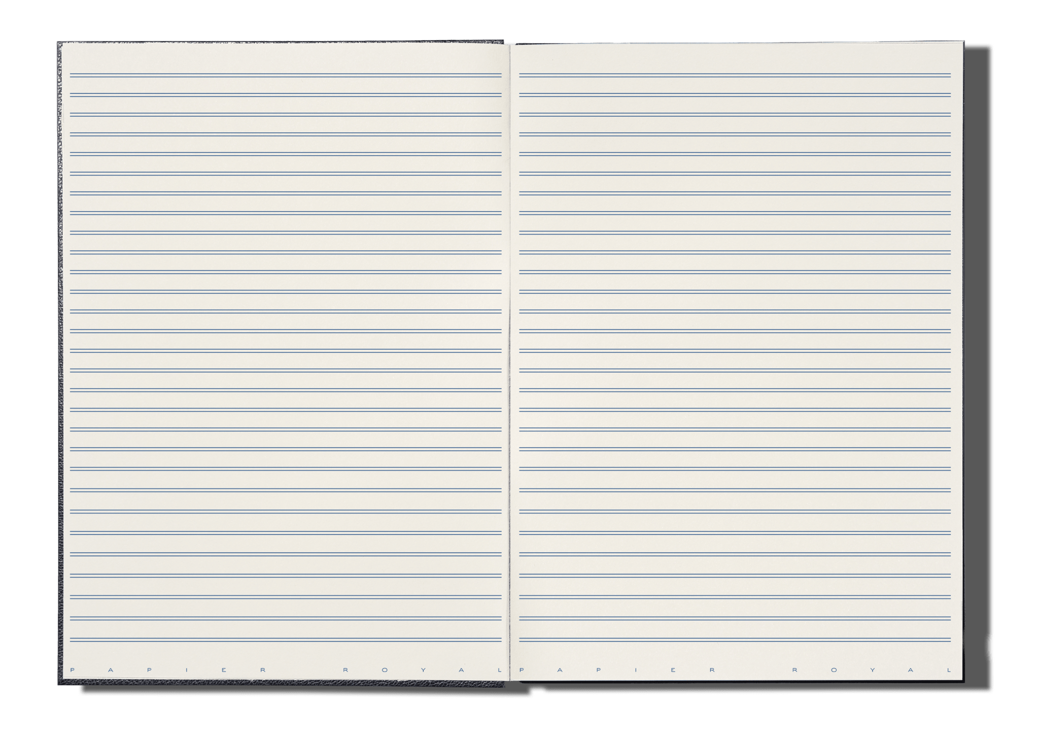 Papier Royal - Royal Notebook A4 Dark Blue Leather - Papier Royal