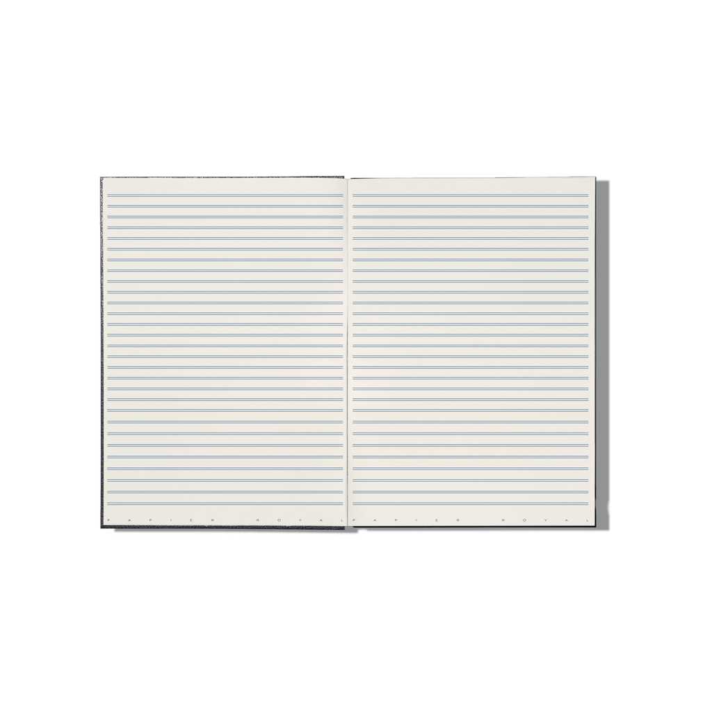 Papier Royal - Royal Notebook A4 Dark Blue Leather - Papier Royal