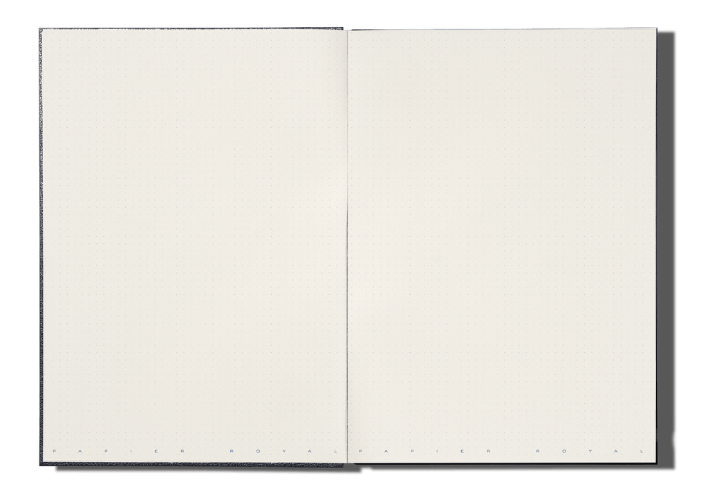 Papier Royal - Royal Notebook A4 Dark Blue Leather - Papier Royal