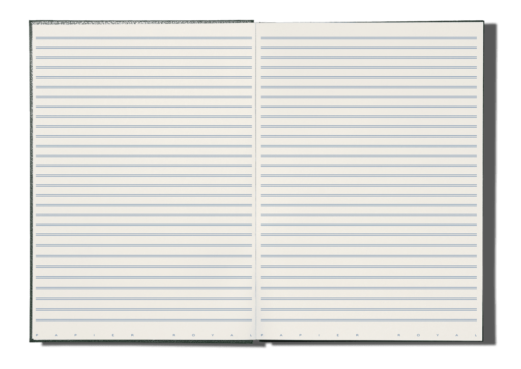 Papier Royal - Royal Notebook A4 Dark Green Canvas - Papier Royal