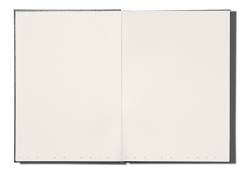 Papier Royal - Royal Notebook A4 Dark Green Canvas - Papier Royal