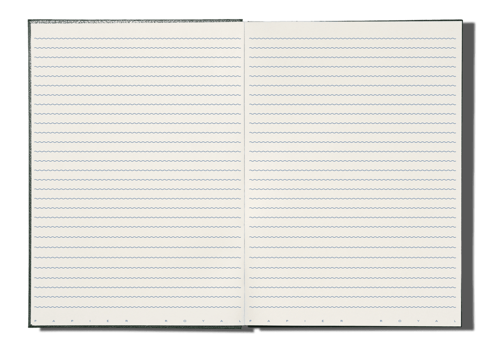 Papier Royal - Royal Notebook A4 Dark Green Canvas - Papier Royal