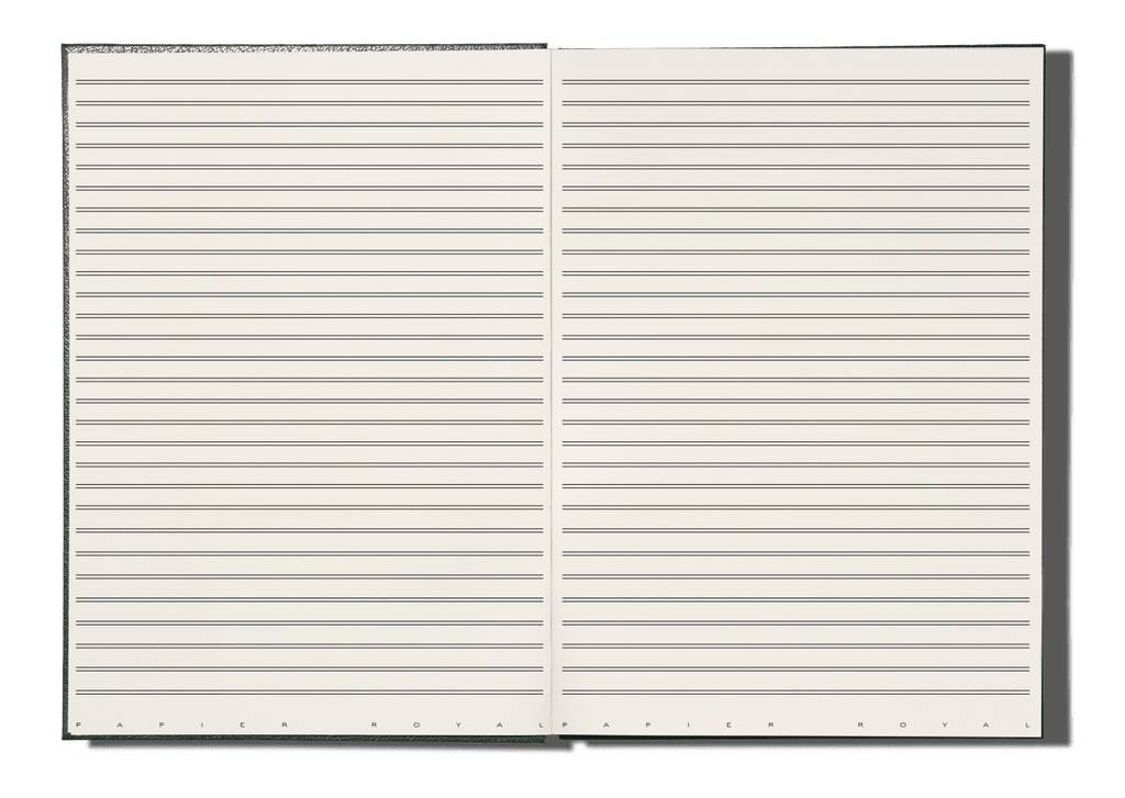 Papier Royal - Royal Notebook A4 Dark Green Leather - Papier Royal