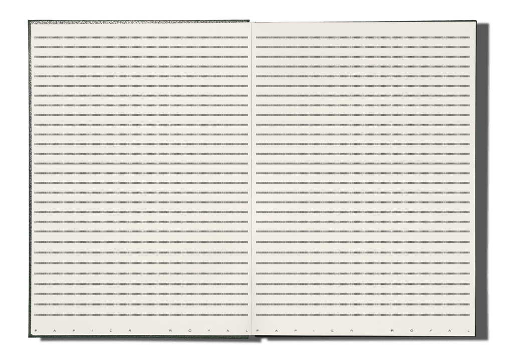 Papier Royal - Royal Notebook A4 Dark Green Leather - Papier Royal