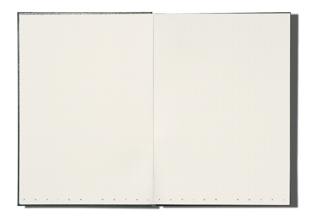 Papier Royal - Royal Notebook A4 Dark Green Leather - Papier Royal