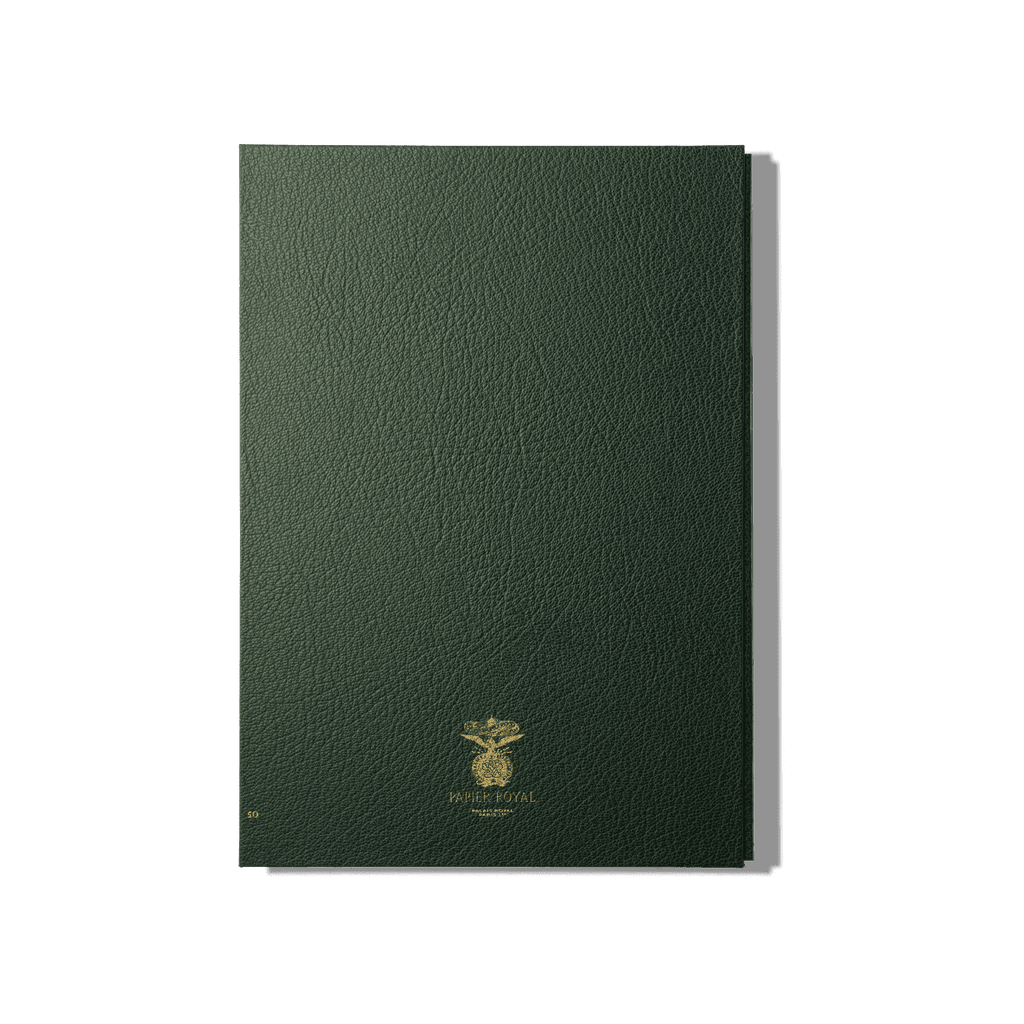 Papier Royal - Royal Notebook A4 Dark Green Leather - Papier Royal