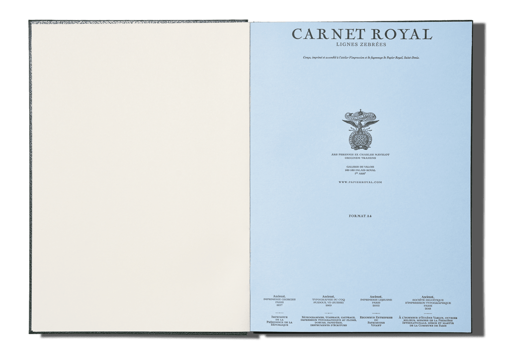 Papier Royal - Royal Notebook A4 Dark Green Leather - Papier Royal