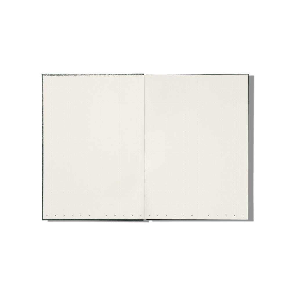 Papier Royal - Royal Notebook A4 Dark Green Leather - Papier Royal