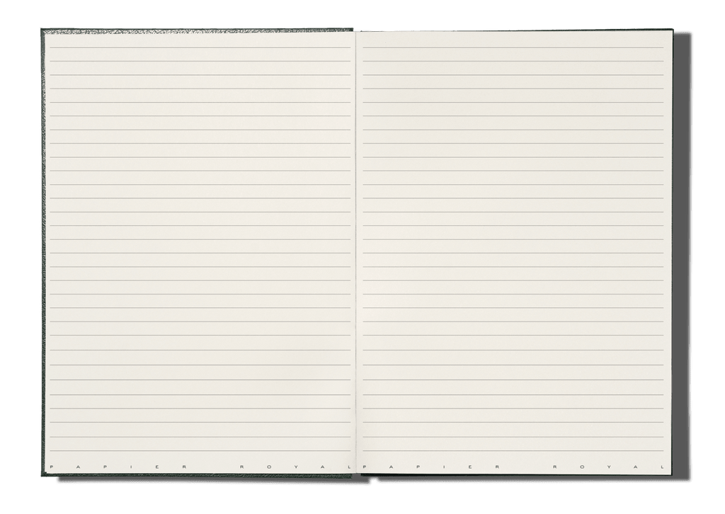Papier Royal - Royal Notebook A4 Dark Green Leather - Papier Royal