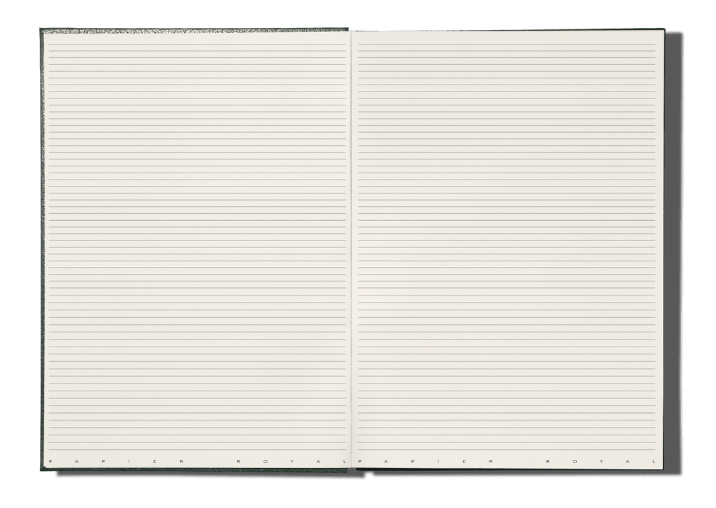 Papier Royal - Royal Notebook A4 Dark Green Leather - Papier Royal