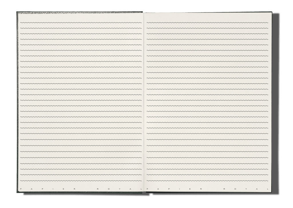 Papier Royal - Royal Notebook A4 Dark Green Leather - Papier Royal