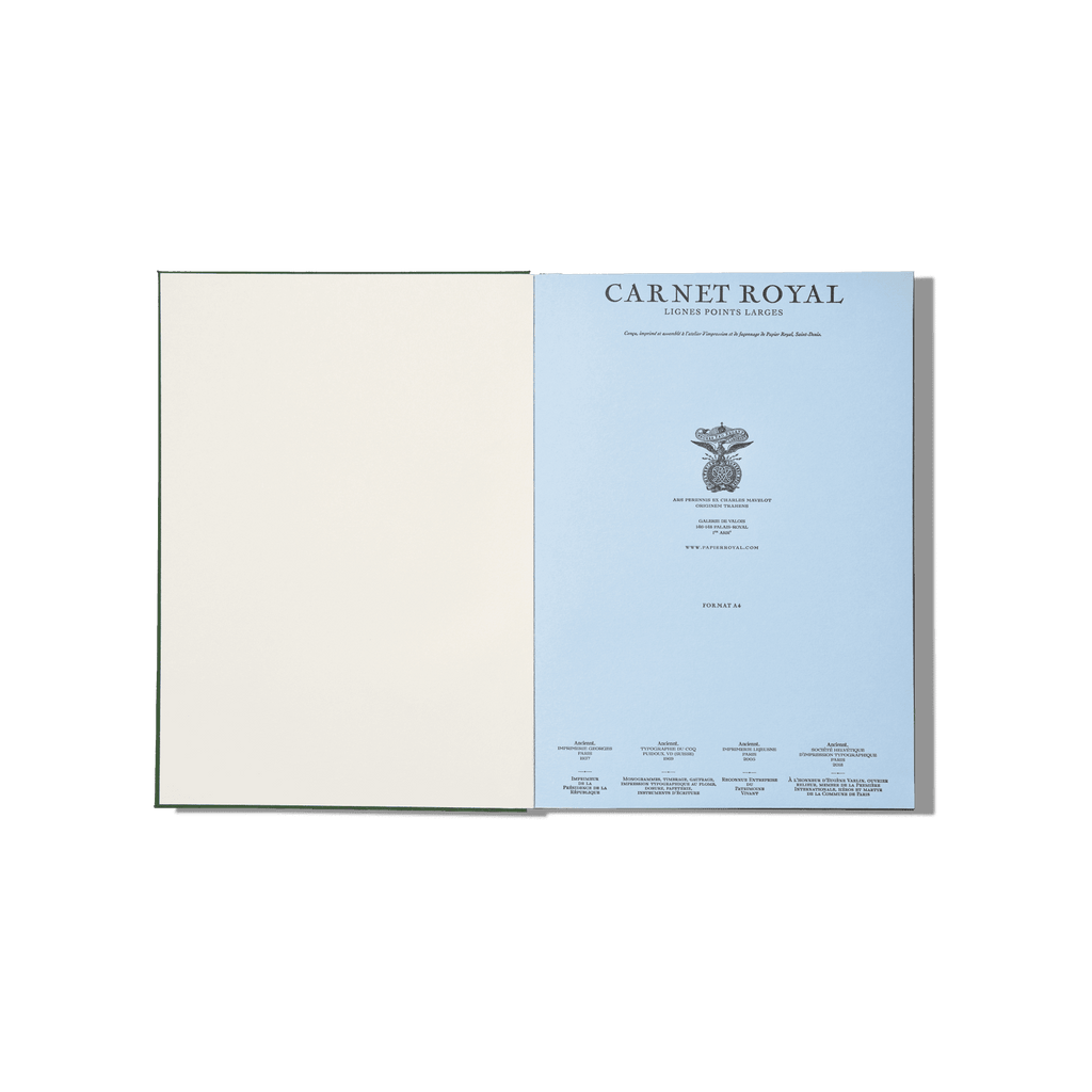 Papier Royal - Royal Notebook A4 Dark Red Canvas - Papier Royal