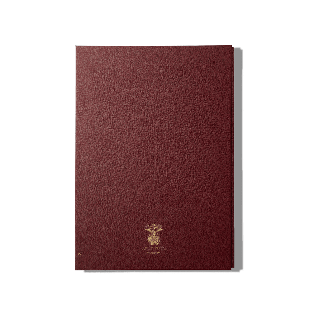 Papier Royal - Royal Notebook A4 Dark Red Leather - Papier Royal