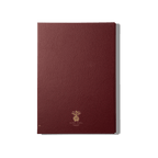 Papier Royal - Royal Notebook A4 Dark Red Leather - Papier Royal