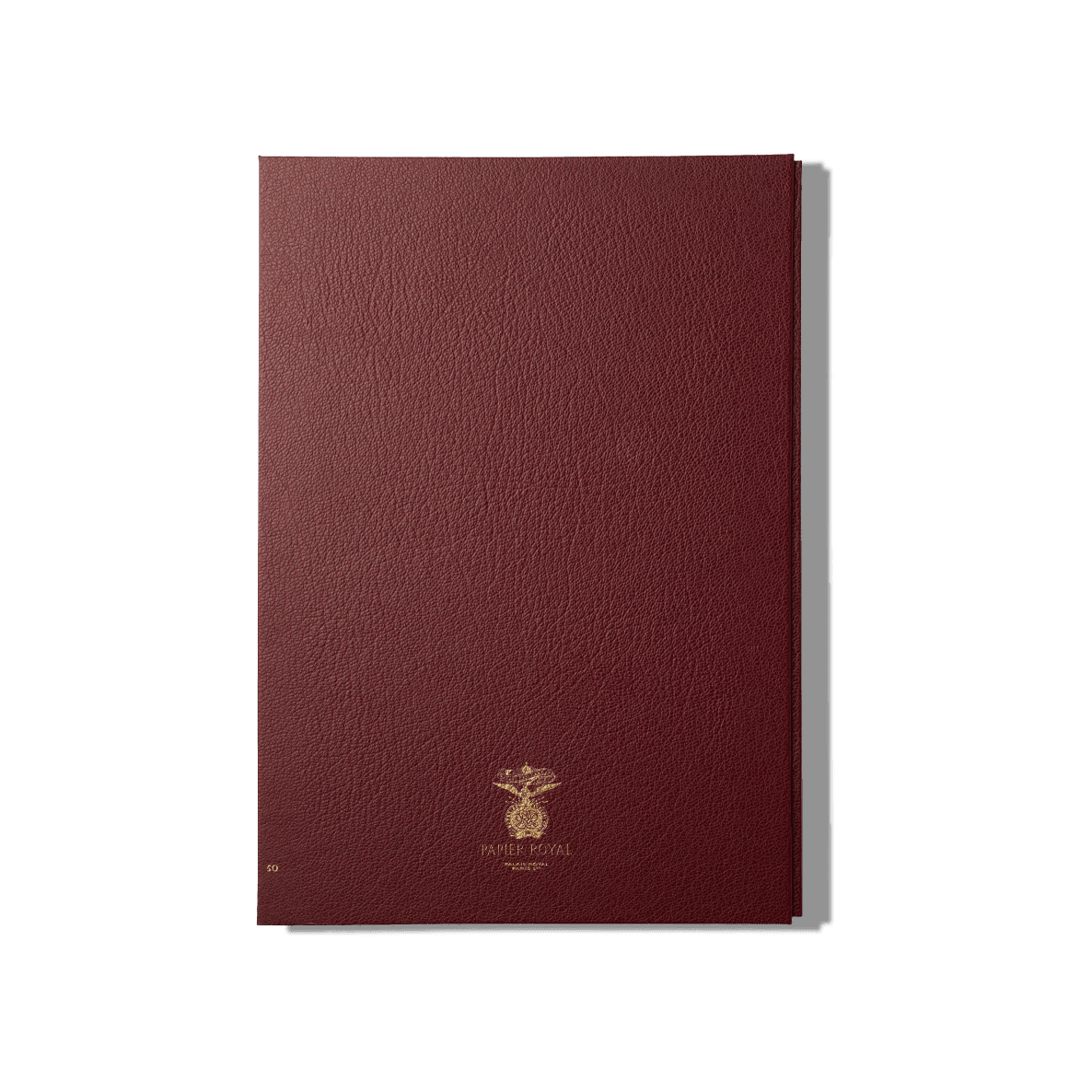 Papier Royal - Royal Notebook A4 Dark Red Leather - Papier Royal