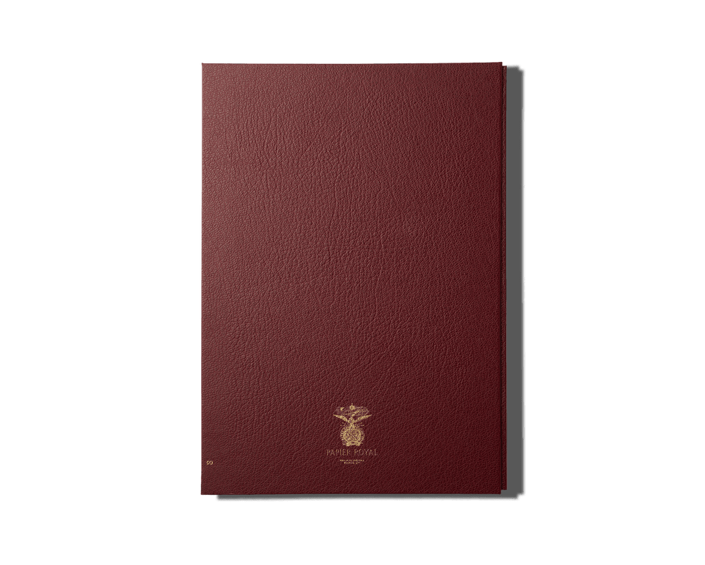 Papier Royal - Royal Notebook A4 Dark Red Leather - Papier Royal