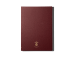 Papier Royal - Royal Notebook A4 Dark Red Leather - Papier Royal