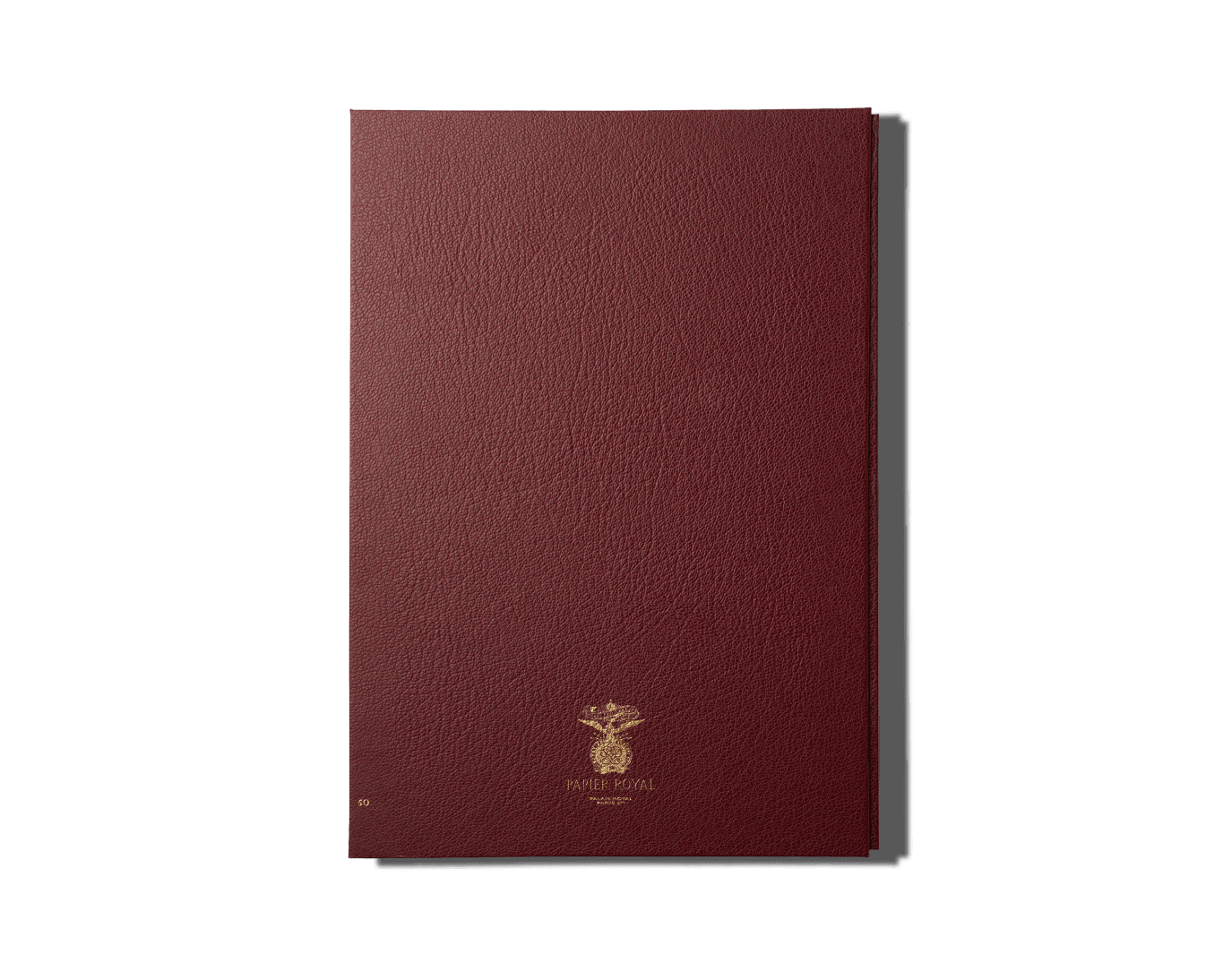 Papier Royal - Royal Notebook A4 Dark Red Leather - Papier Royal