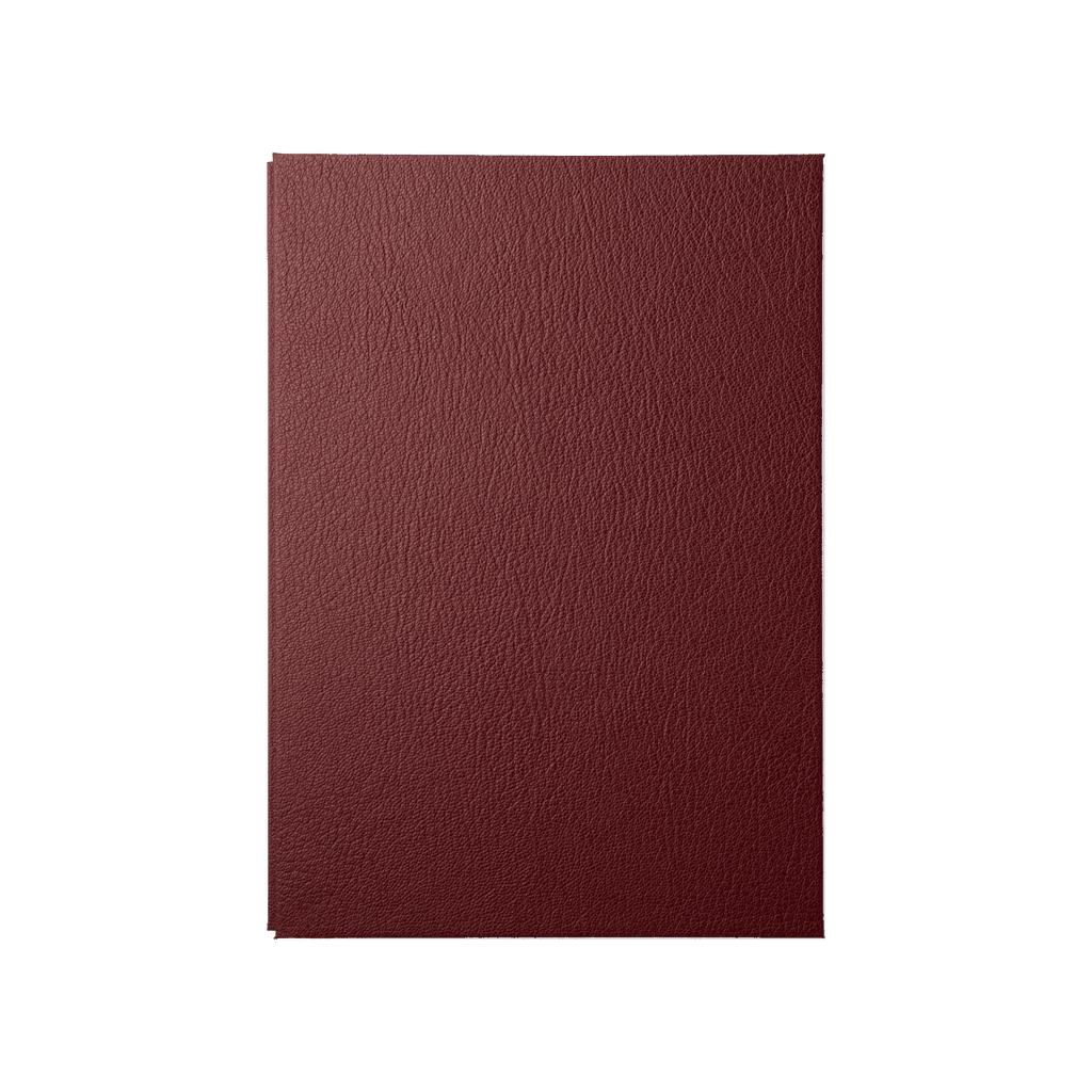 Papier Royal - Royal Notebook A4 Dark Red Leather - Papier Royal