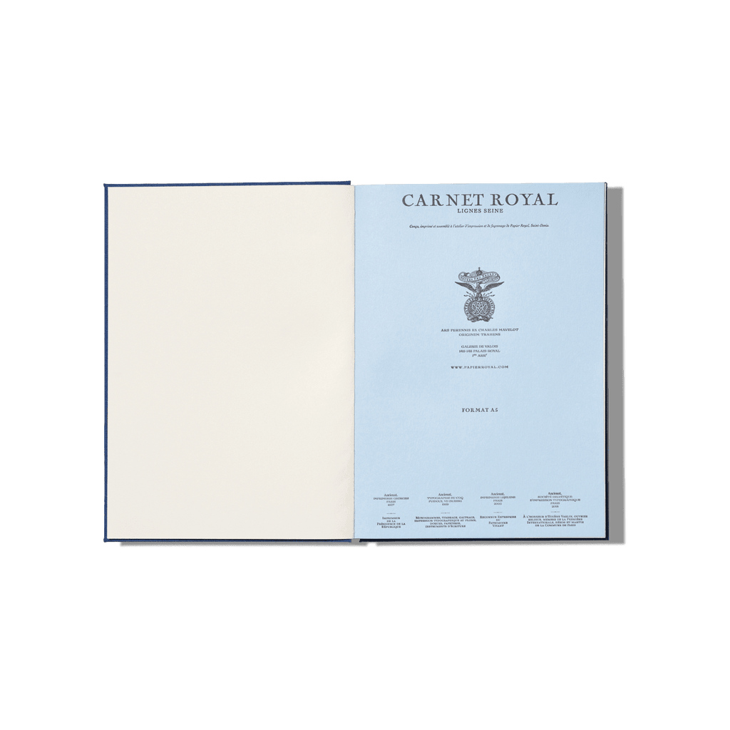 Papier Royal - Royal Notebook A5 Dark Blue Canvas - Papier Royal