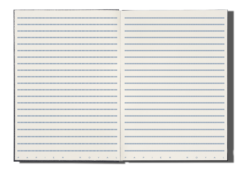 Papier Royal - Royal Notebook A5 Dark Blue Leather - Papier Royal