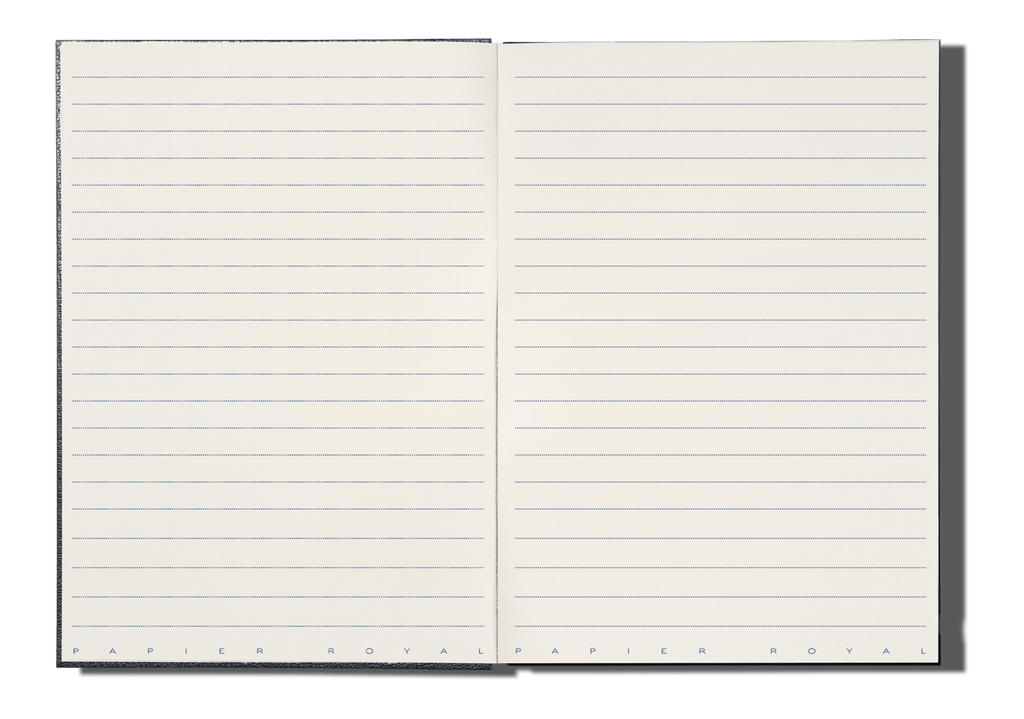 Papier Royal - Royal Notebook A5 Dark Blue Leather - Papier Royal