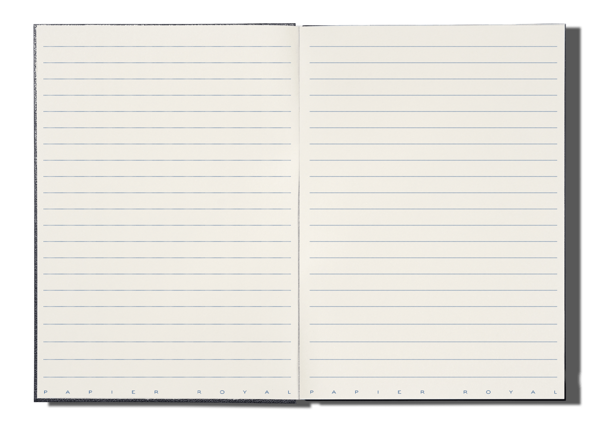 Papier Royal - Royal Notebook A5 Dark Blue Leather - Papier Royal