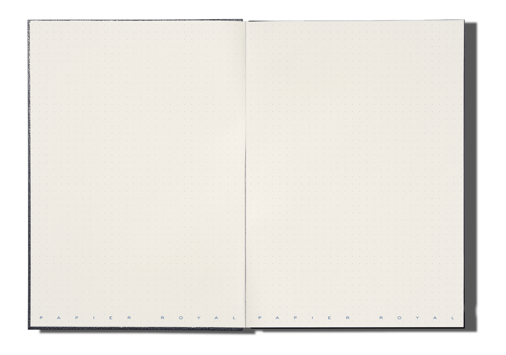 Papier Royal - Royal Notebook A5 Dark Blue Leather - Papier Royal