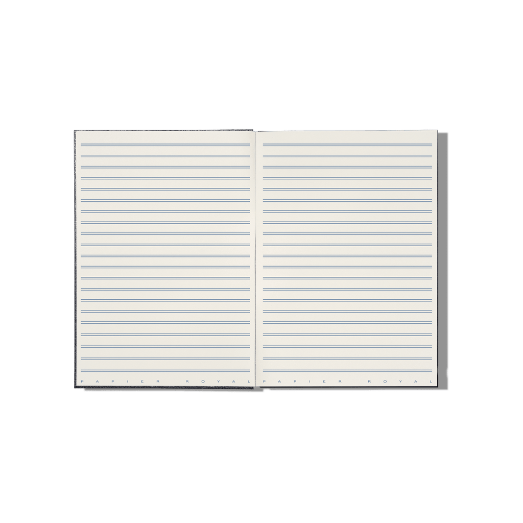 Papier Royal - Royal Notebook A5 Dark Blue Leather - Papier Royal