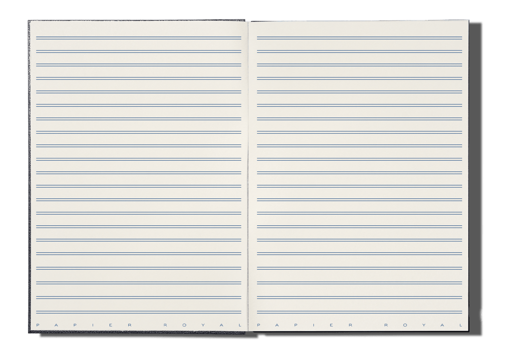 Papier Royal - Royal Notebook A5 Dark Blue Leather - Papier Royal